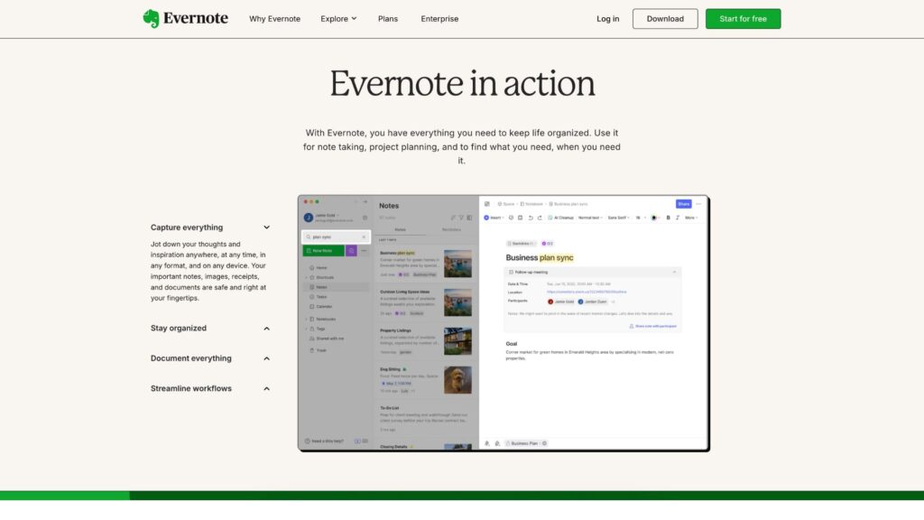Evernote Screenshot