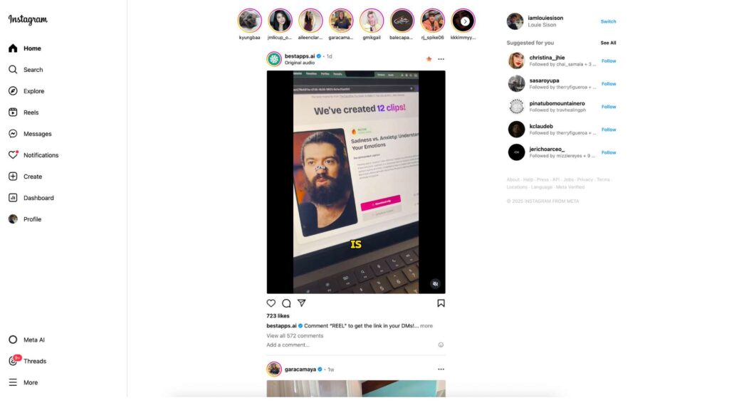 Instagram Screenshot