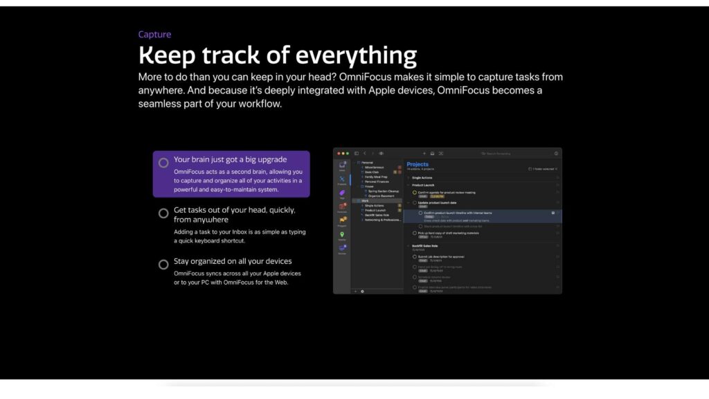 OmniFocus Screenshot