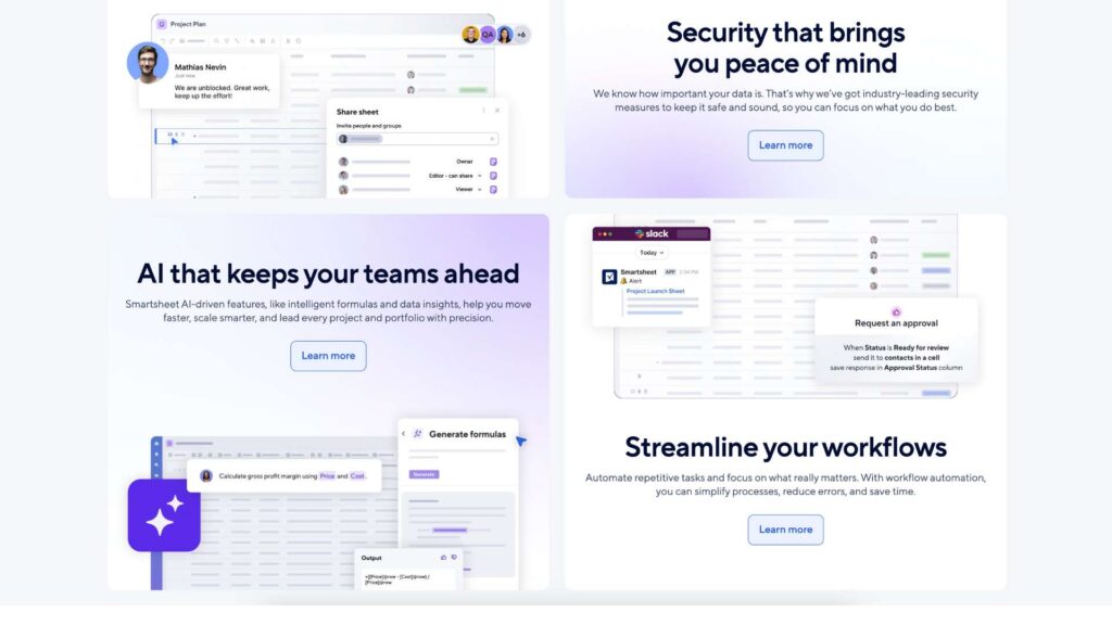 Smartsheet Screenshot