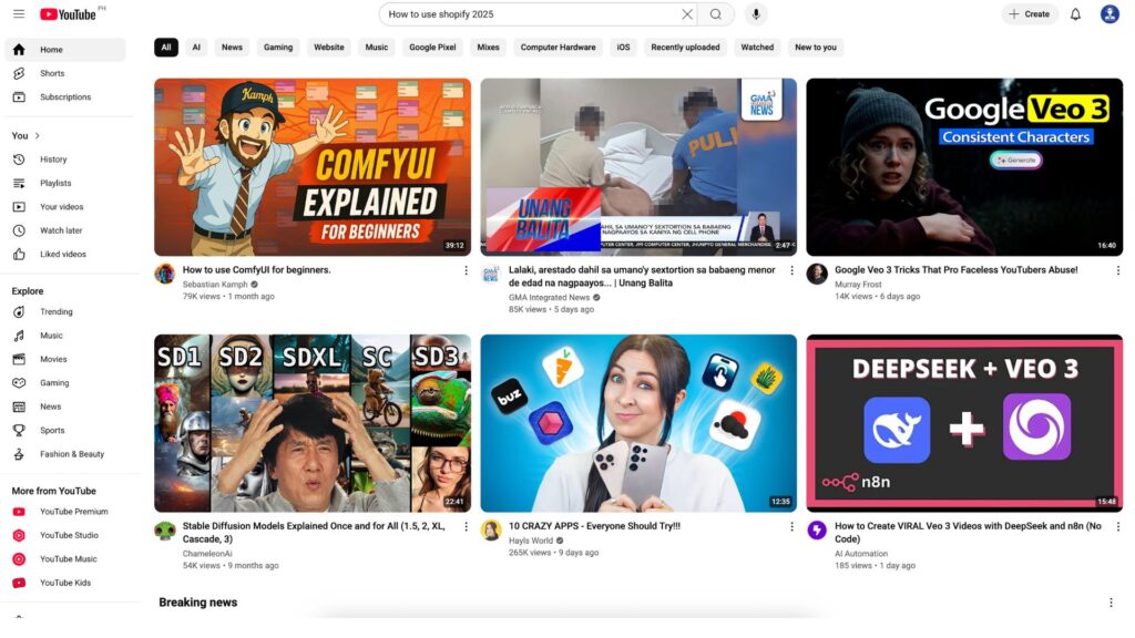 YouTube Screenshot